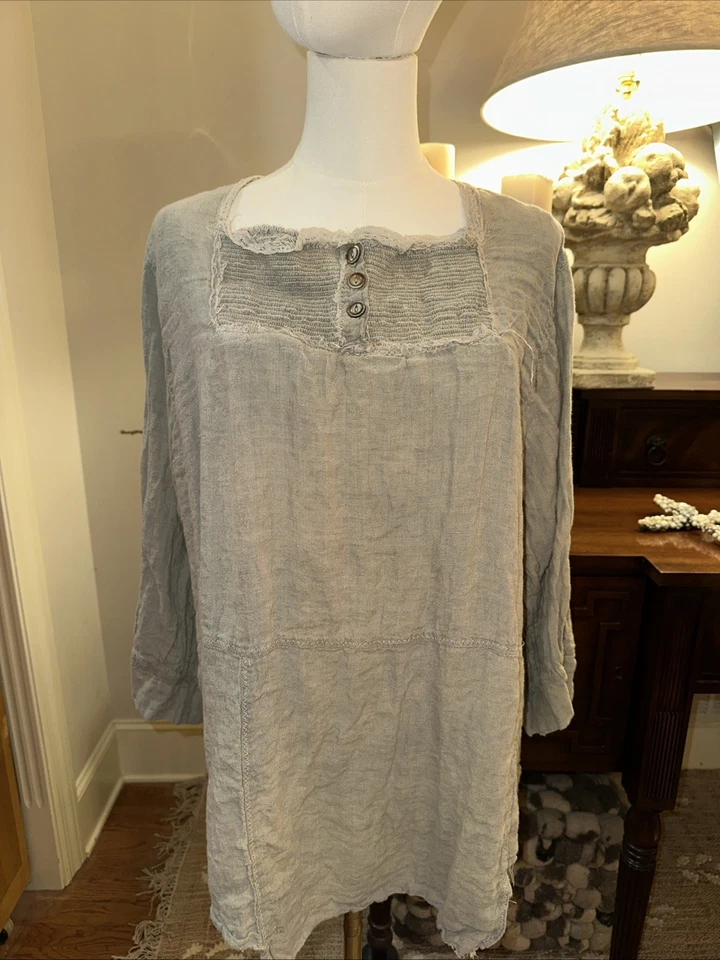 Top de musgo de algodón con perlas Magnolia de la colección Farm Nuevo sin etiquetas Foto 1 de 4