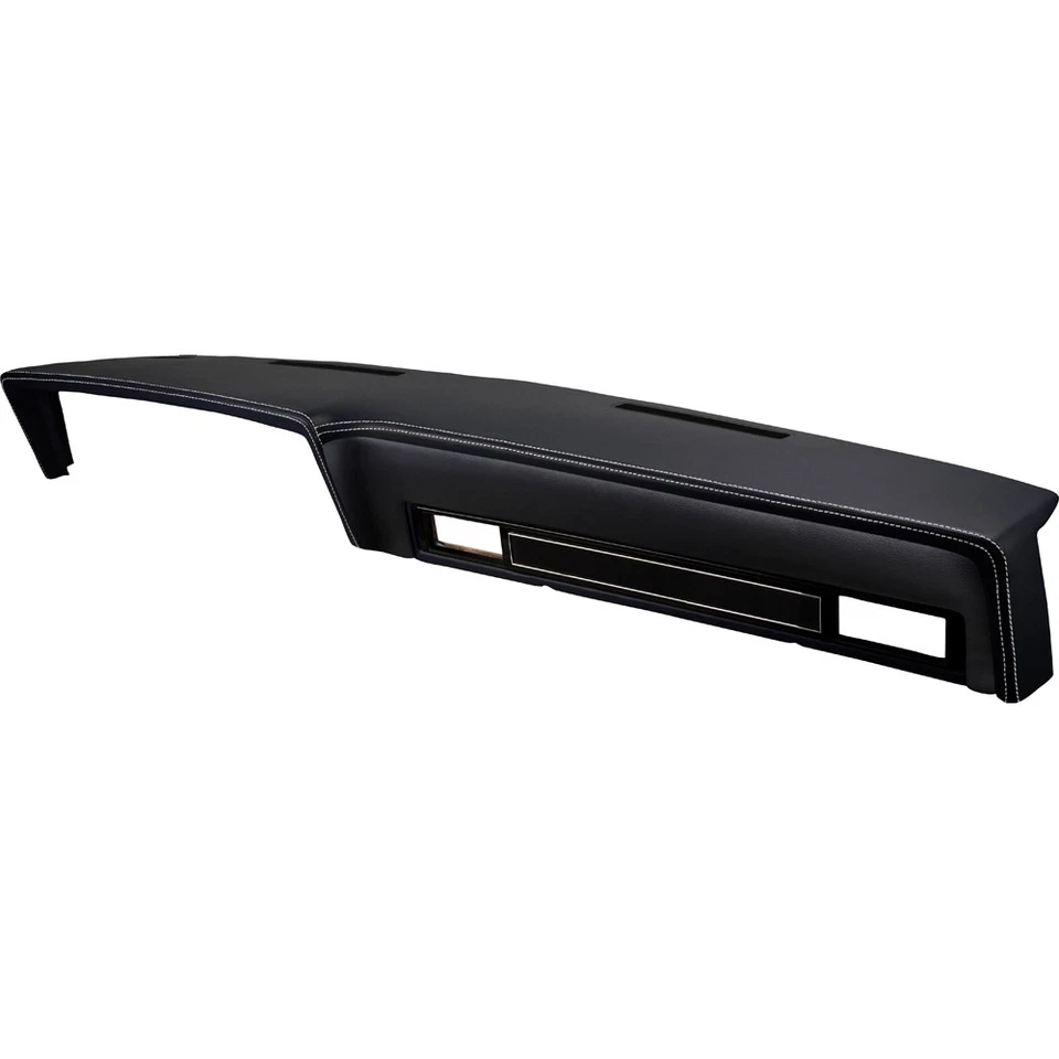 TMI Dash Pad Sport preto com costura branca Chevrolet C10 1981-1987 - Imagem 1 de 1