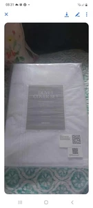 Hotelqualität Cotten Perkal Bettbezug Set Weiß Bestickter Rand Neu H&M Lux - Bild 1 von 3