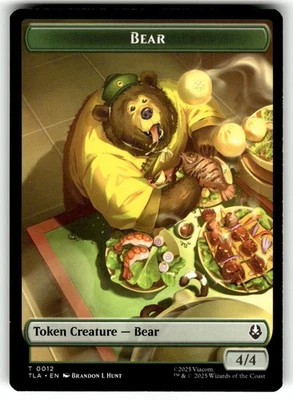 MTG Avatar: The Last Airbender 12-20 Bear - Food Double-Sided Token - Image 1 of 4