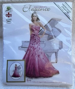 Brandneu Kreuzstich Set John Clayton Elegance "Rose" 14 Stück Heritage Crafts - Bild 1 von 3