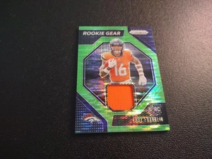 2024 Panini Prizm #RG-TFN Troy Franklin (RC) Rookie Gear Green Pulsar *C84 - Picture 1 of 4