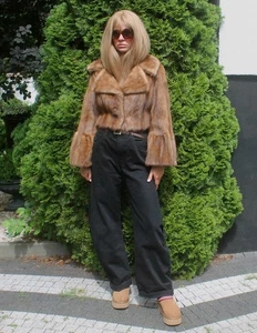 Cappotto di pelliccia vera pelliccia visone 100% Real Ranch Mink Coat Pelliccia Visone Fashion S - Foto 1 di 16