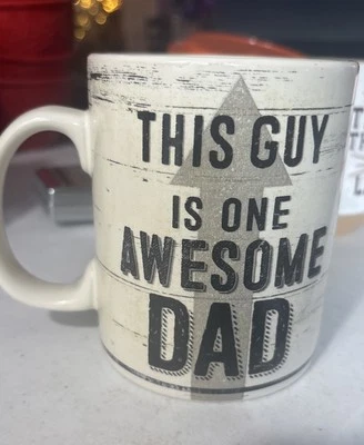 Primitives by Kathy White Stoneware Coffee Mug, 20-Ounce, This Guy Awesome Dad - Image 1 of 4