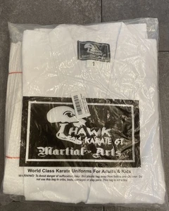 Hawk Sport Karate GI Uniform w/Belt Size 1 (4’6”/ 90lbs) Martial Arts New! - Picture 1 of 3