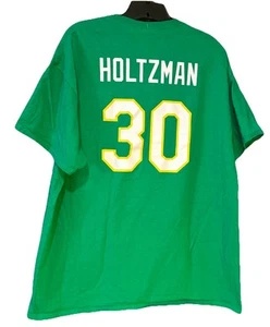 Ken Holtzman T-Shirt XL Erwachsene Kurzarm 100% Baumwolle Oakland Leichtathletik/Hebräisch - Bild 1 von 4