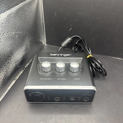 Behringer U-PHORIA UM2 Single Channel Audio Interface - Black - Image 1 of 4