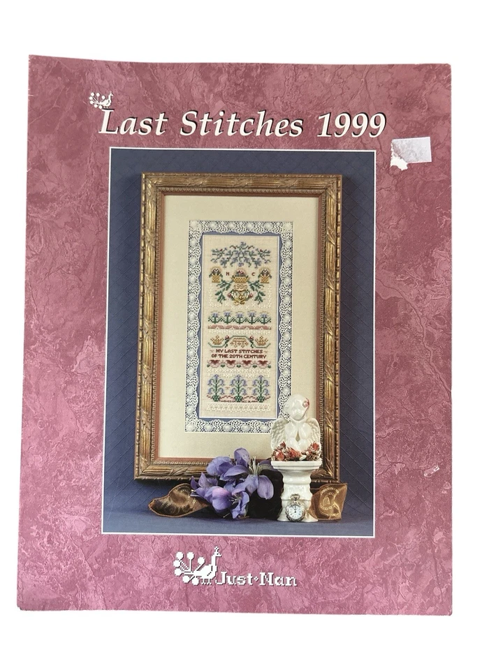 Just Nan Last Stitches 1999 Counted Cross Stitch Pattern Sampler - Image 1 of 3