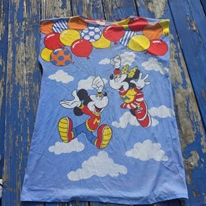 MICKEY MINNIE MOUSE VINTAGE DISNEY AOP All Over Print Break Through 90's Tee L - Picture 1 of 20