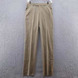 Miller Brothers Ltd Mens Super 120s Wool Dress Pants 31 Beige Unhemmed NEW * - Picture 1 of 18