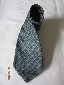 Barneys New York Purple and Green Silk Neck Tie - Picture 1 of 2