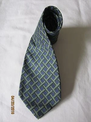 Галстук Barneys New York фиолетовый и зеленый шелковый - Изображение 1 из 2