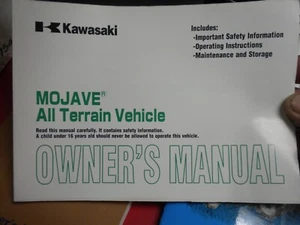 Kawasaki KSF250-A17 Mojave Owner's Manual 99987-1112 - Bild 1 von 2