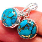 Fashion 925 Silver Ear Hook Drop Earrings Women Turquoise Wedding Jewelry Gift