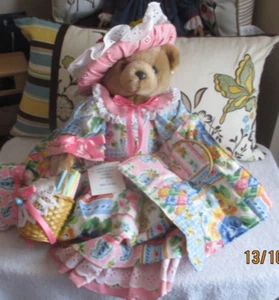 Oso de peluche Bearly People 1995 edición limitada Cheryl De Rose 185/500 - Imagen 1 de 10