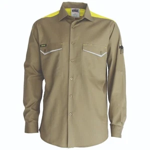 DNC RipStop Cotton Tradies Shirt Urder-arm & Back Air Flow Mesh Size XS - 6XL - Foto 1 di 7