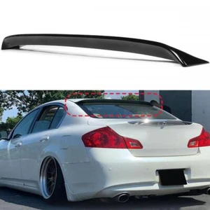 Gloss Black Window Roof Spoiler Visor Wing for INFINITI G35/G25/G37 Q40 2007-14 - Picture 1 of 8
