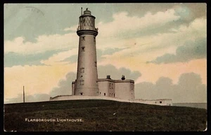 Flamborough Lighthouse Yorkshire E.T.W. Dennis Postcard - Picture 1 of 2