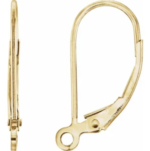 PAR Anillo de Salto Abierto Montaje Abierto con Palanca Trasera Oro Amarillo 18k ITALIA - Imagen 1 de 2