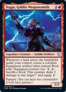 Toggo, Goblin Weaponsmith x1 1x FOIL Commander Legends NM MTG - Picture 1 of 1