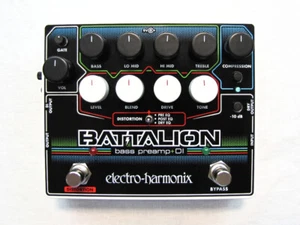 Used Electro-Harmonix EHX Battalion Bass Preamp DI Pedal w/ Power supply - Picture 1 of 3