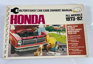 Chilton's Honda All Models 1973-1982 Car Care Owner's Manual - Bild 1 von 8
