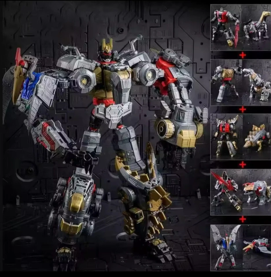 TRANSFORMERS Dinobot 33 CM VOLCANICUS Grimlock Sludge Snarl Slag Swoop BOX NUOVI - Immagine 1 di 4