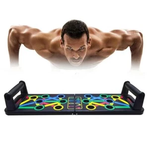 Adjustable 14 in 1 Push Up Board Abdominal Exerciser Bodybuilding - Picture 1 of 12