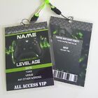 Personalised Xbox PS2 PS3 Gamers VIP Pass Lanyard for Birthday Party Invite