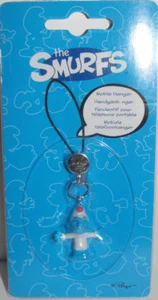 Lazy Smurf in PJs Dangler Purse Dangle Figurine Bag Mobile Hanger THE SMURFS - Picture 1 of 2