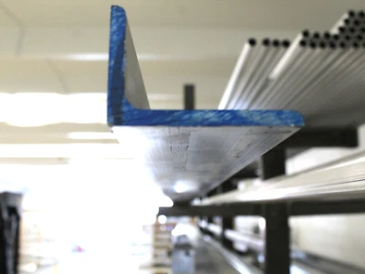 3"x 2"x 1/4" ALUMINUM 6061 ANGLE BAR 11" long T6 Extruded Stock Cut New - Image 1 of 2