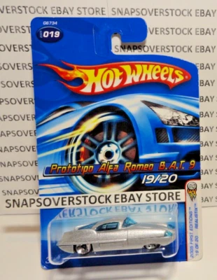 2005 HOT WHEELS PROTOTIPO ALFA ROMEO B.A.T. 9, HW #19 НОВЫЙ 1-Й ВЫПУСК HW МОДЕЛЬ - Изображение 1 из 4