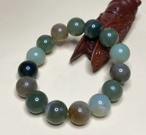 Certified 100% Natural Hetian Jade Colorful Bracelet Bracelets 和田玉多宝手链 - Picture 1 of 11