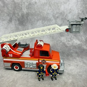 Playmobil Camión de Bomberos y Bomberos Luces y Sirena Trabajo-Incompleto - Imagen 1 de 13