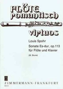 Sonata E flat major op. 113 for Flute and Piano by Spohr (ZM2114) **Clearance** - Picture 1 of 1