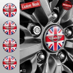 Juego de 4 pegatinas tapacubos emblema llanta silicona MINI Cooper - Imagen 1 de 13