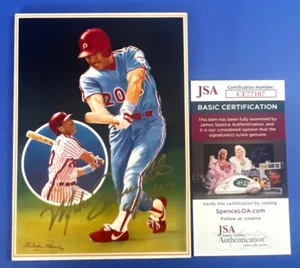Mike Schmidt Signed 1988 Gartland Ceramic 5x7 Photo Artist Proof #10 JSA CE77107 - Picture 1 of 5