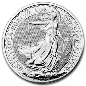 MONEDA DE PLATA ELIZABETH II Gran Bretaña 2021 de 2 libras 1 oz - Imagen 1 de 2
