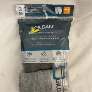 3 Pack Gildan Men's Medium (32"-34") Classic Length Cotton Boxer Briefs SEALED! - Picture 1 of 8