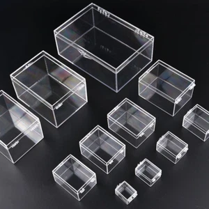 Clear Plastic Box Rectangular Insect Specimen Display Desktop Storage Boxes Hot - Picture 1 of 21