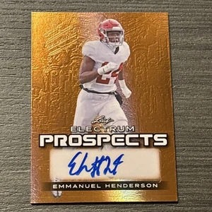 2024 Leaf Electrum Emmanuel Henderson Prospects Auto RC /59 Alabama Crimson Tide - Picture 1 of 2