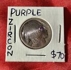 Purple Zirconia Eyed Hand Carved Hobo Nickel Free Shipping Look!