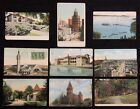 Postcards USA (9), all 1909, Different Early Postmarks, Mixed Condition