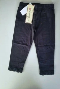 NWT Speechless Girls Toddler Black Pull On Pants - Size 4 - Picture 1 of 6