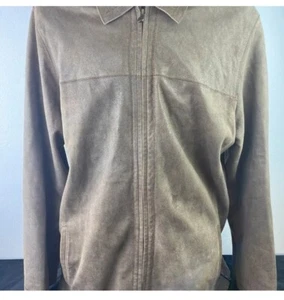 Robert Comstock Brown Soft Leather Jacket Size L - Picture 1 of 9