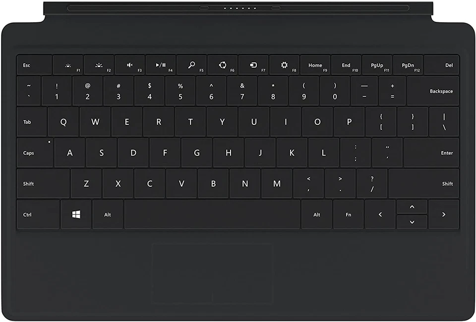 Microsoft Surface RT / 2 / Pro 1 / Pro 2 Tipo Cubierta 2 Teclado 1561 | Negro Foto 1 de 2