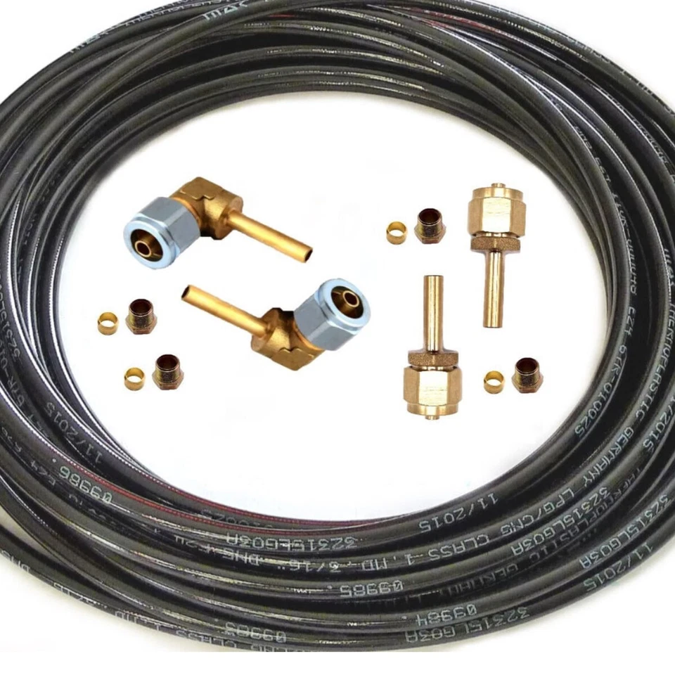 LPG Autogas 6m X 6mm Tubo Flexible Kit,Manguera de Gas,Faro Tipo,Poly - Imagen 1 de 1