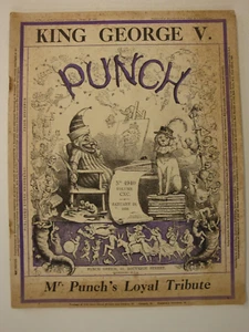 Punch, King George V, Memorial Number January 29th 1936 (Windsor, WW1, Empire) - Picture 1 of 12