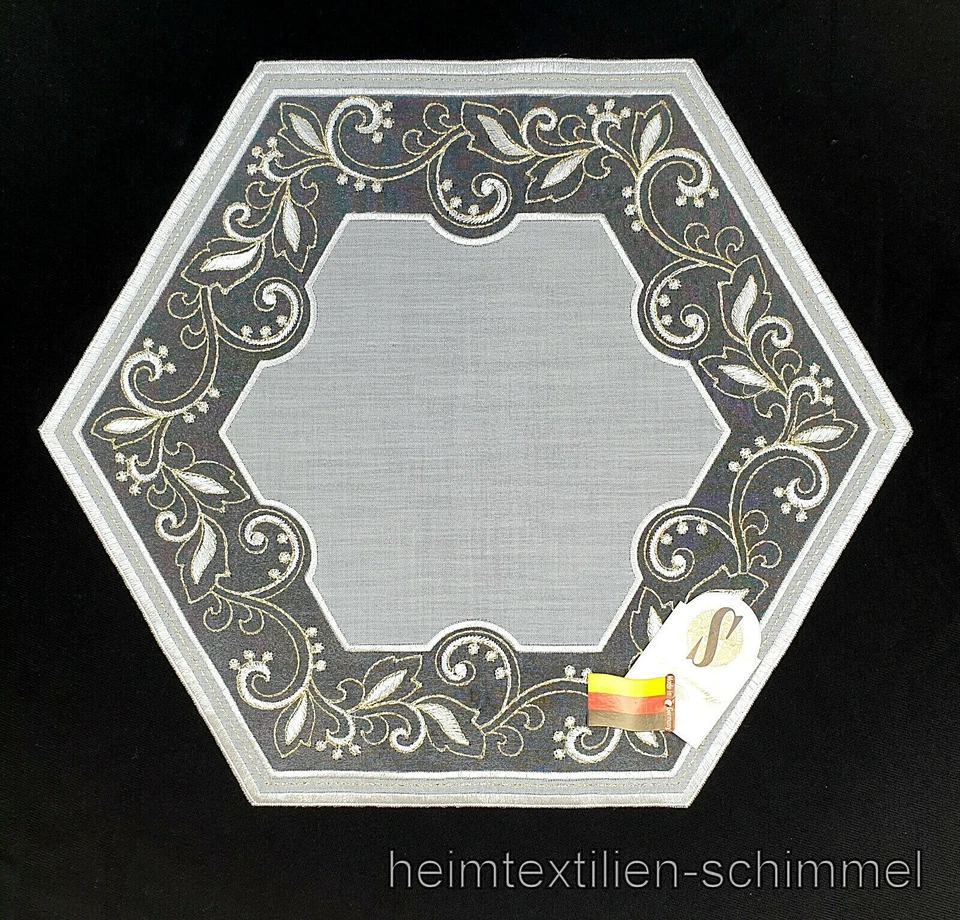 PLAUENER SPITZE ® Tischdeckchen Tischdecke Deckchen Tischdekoration Deko 35cm - Bild 1 von 4