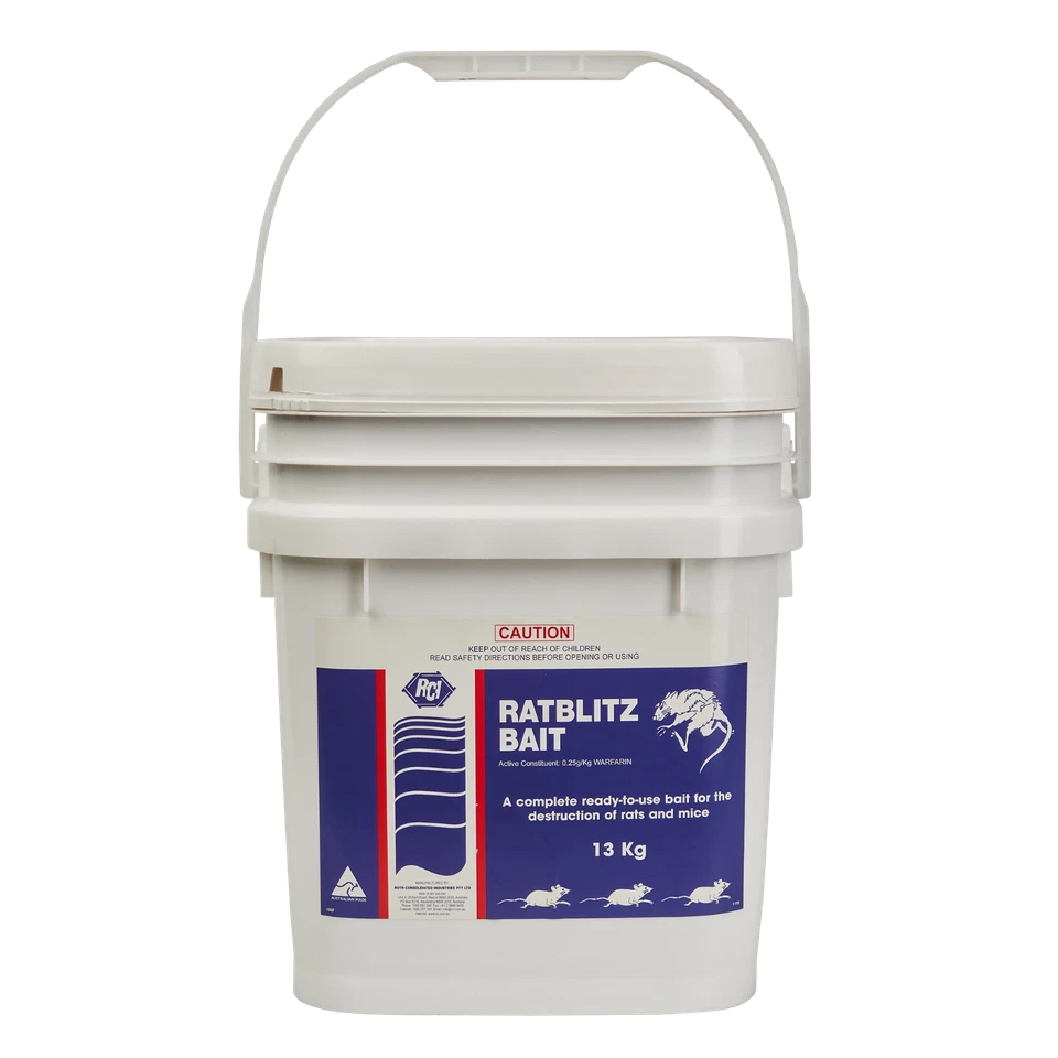 Rat Blitz 13Kg - Bait for Rats - Rat Poison - Mouse Poison - Mice Kill - image 1 of 4